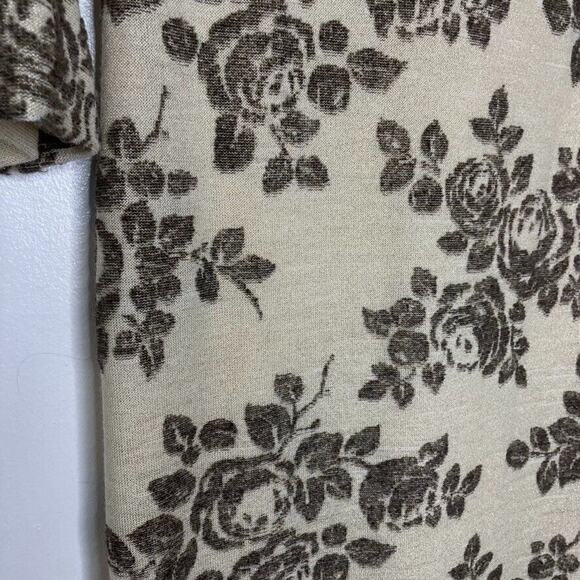 Sara Campbell Beige Floral Print Sweater Dress Size S Women's - Picture 4 of 9